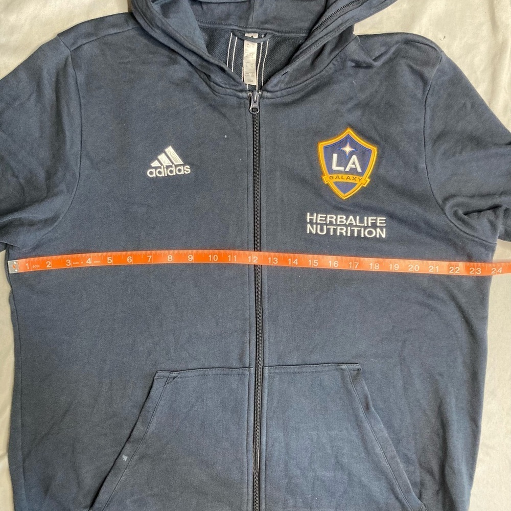 Adidas LA Galaxy Navy Zip-Up Jacket - Picture 7 of 8